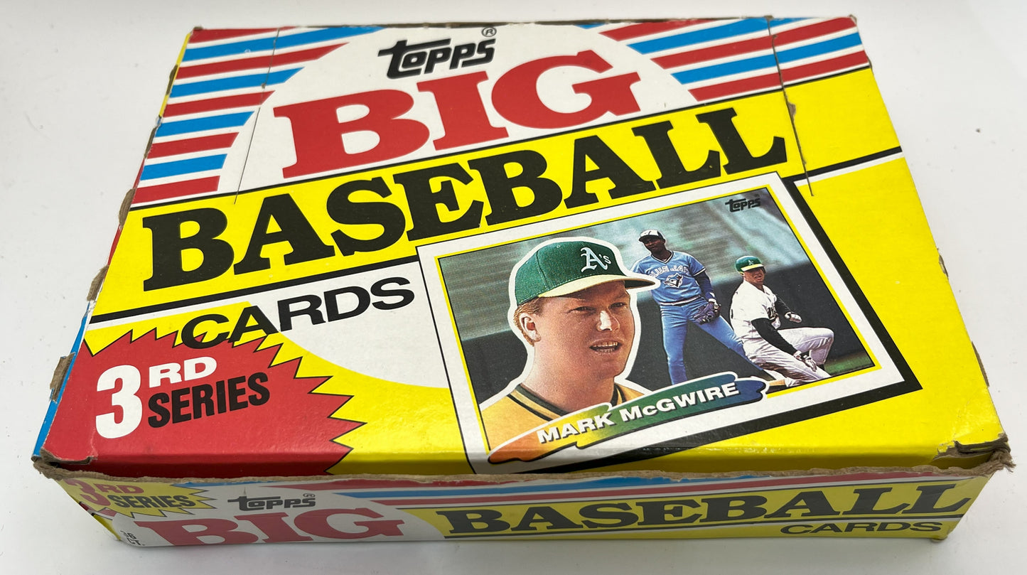 1989 Baseball Topps Big Box 3rd Series