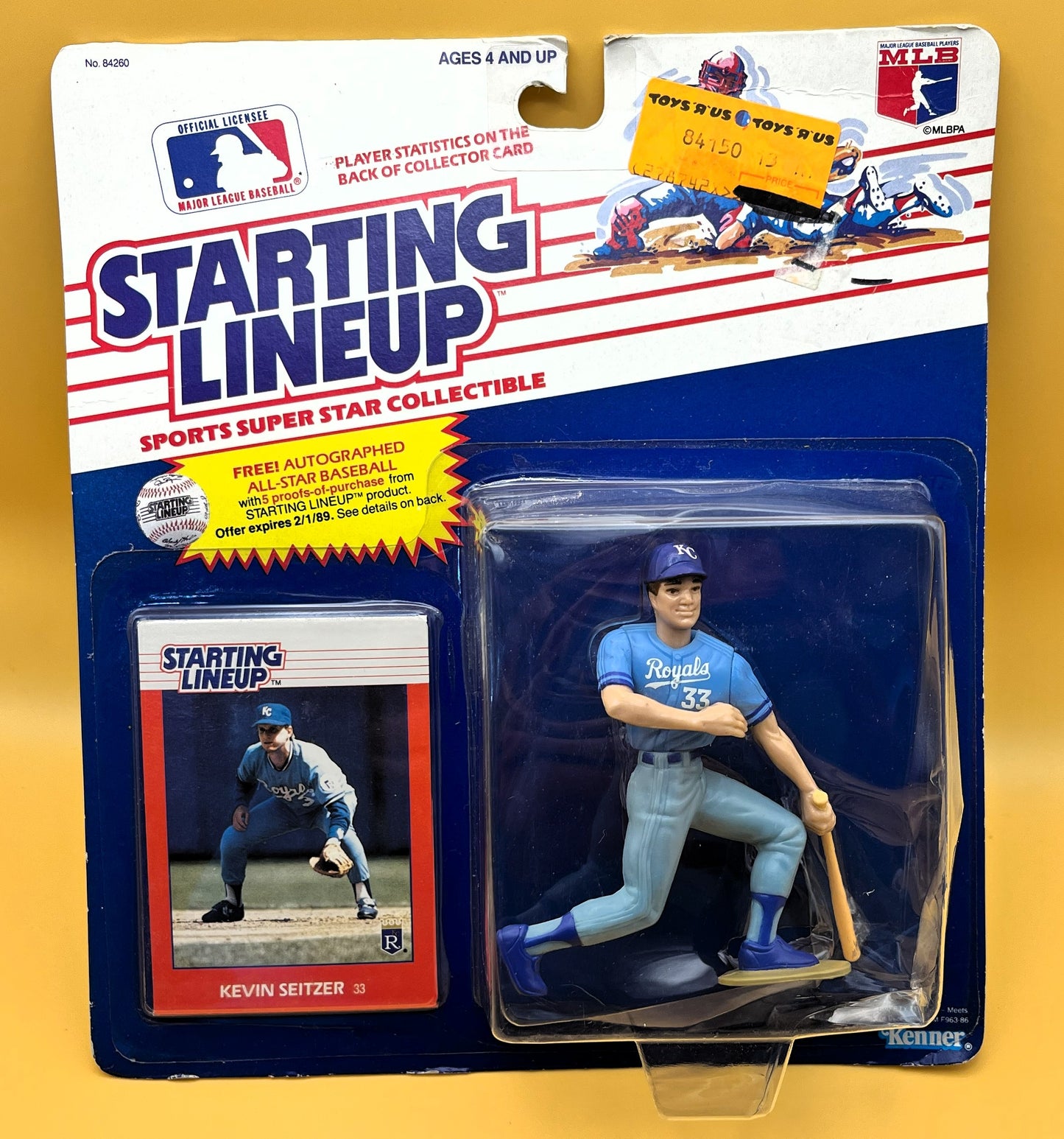 1988 Kevin Seitzer Starting Lineup with Card Factory Sealed - Vintage 1st Year