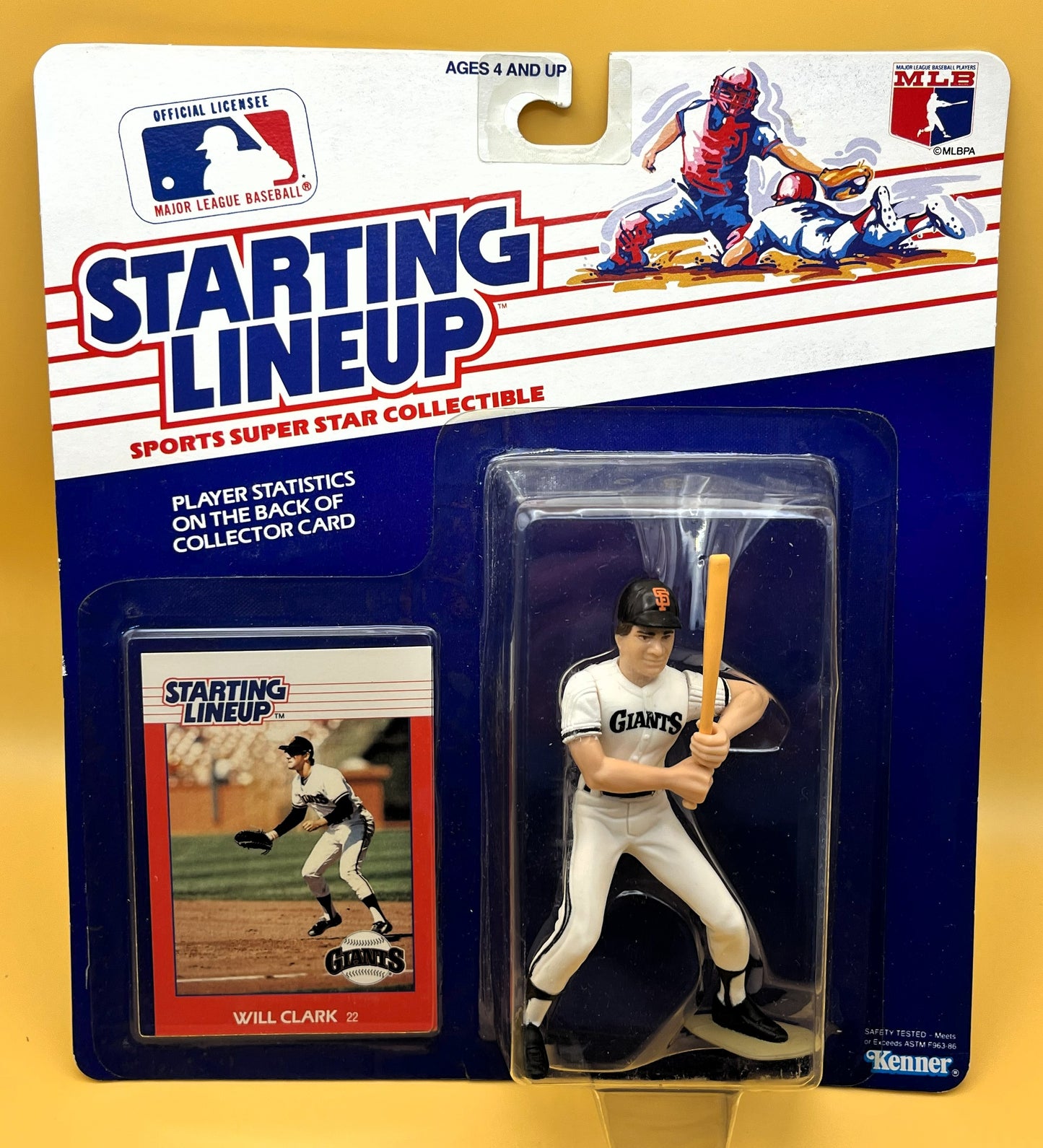 1988 Will Clark Starting Lineup with Card Factory Sealed - Vintage 1st Year
