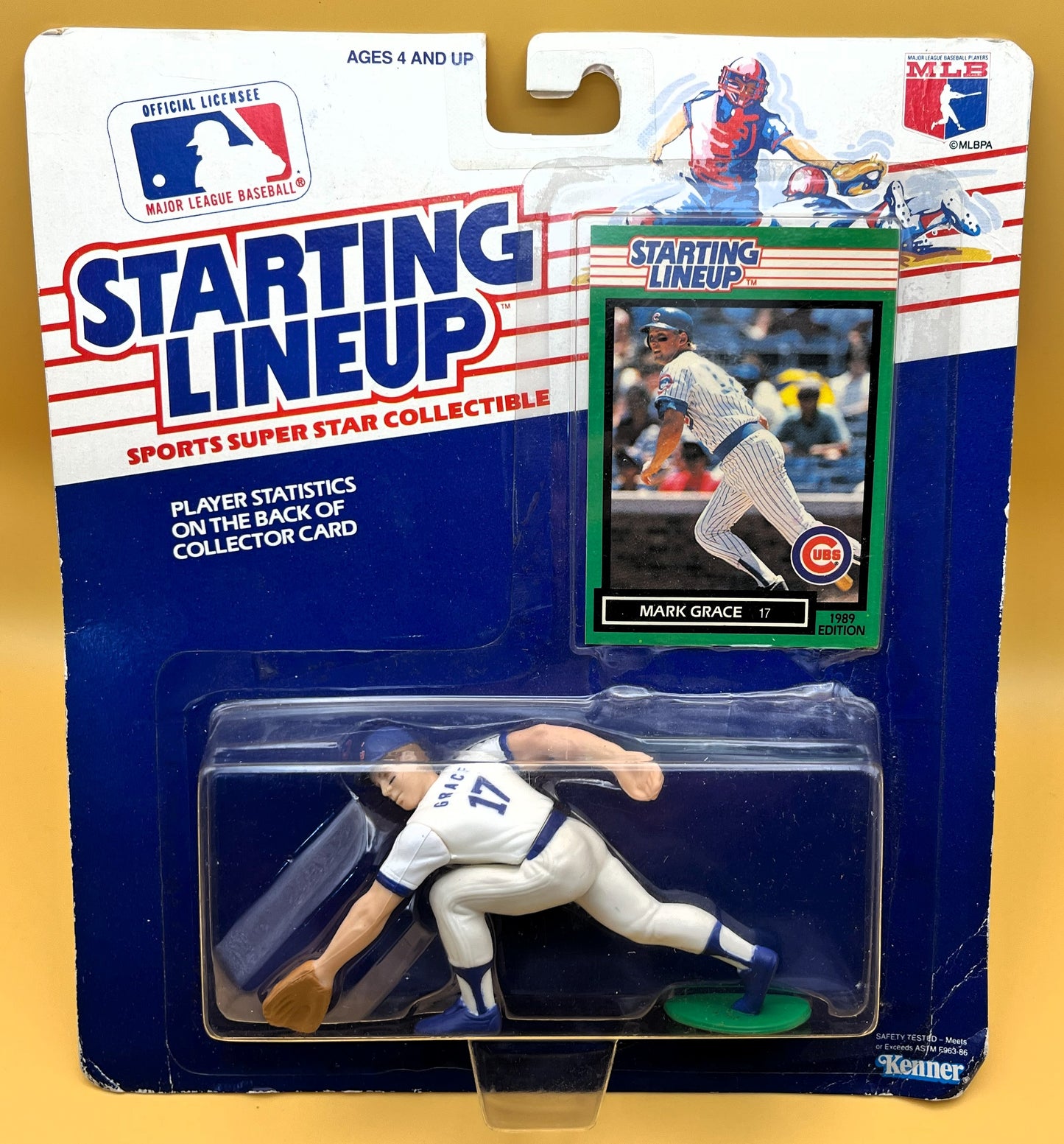 1989 Mark Grace Starting Lineup Figurine w Card