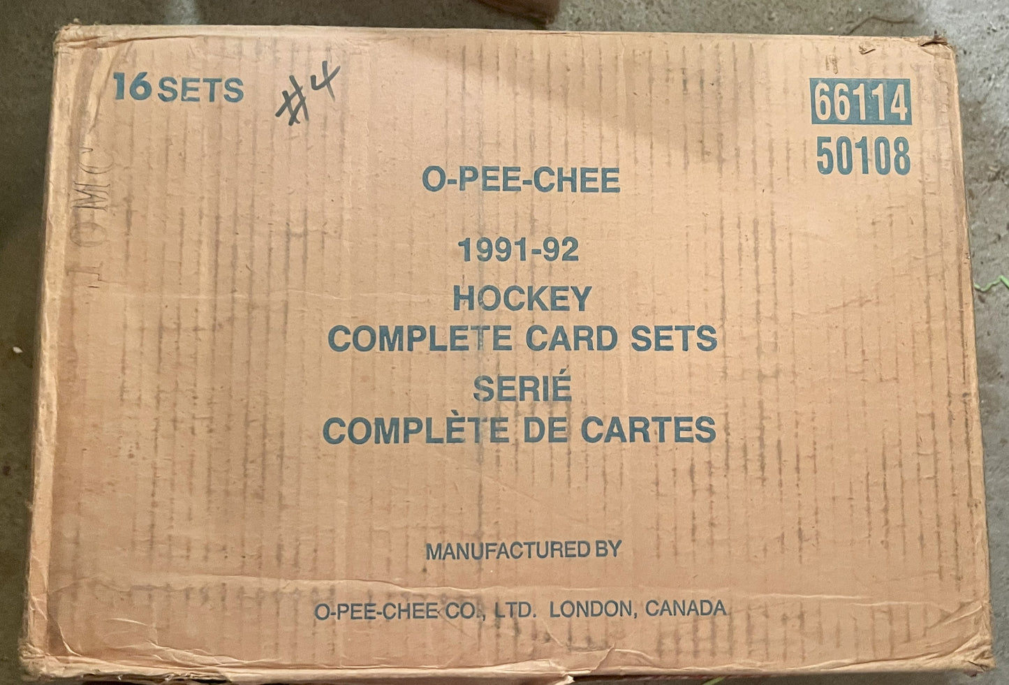 1991-92 Hockey O-Pee-Chee OPC Set CASE RARE