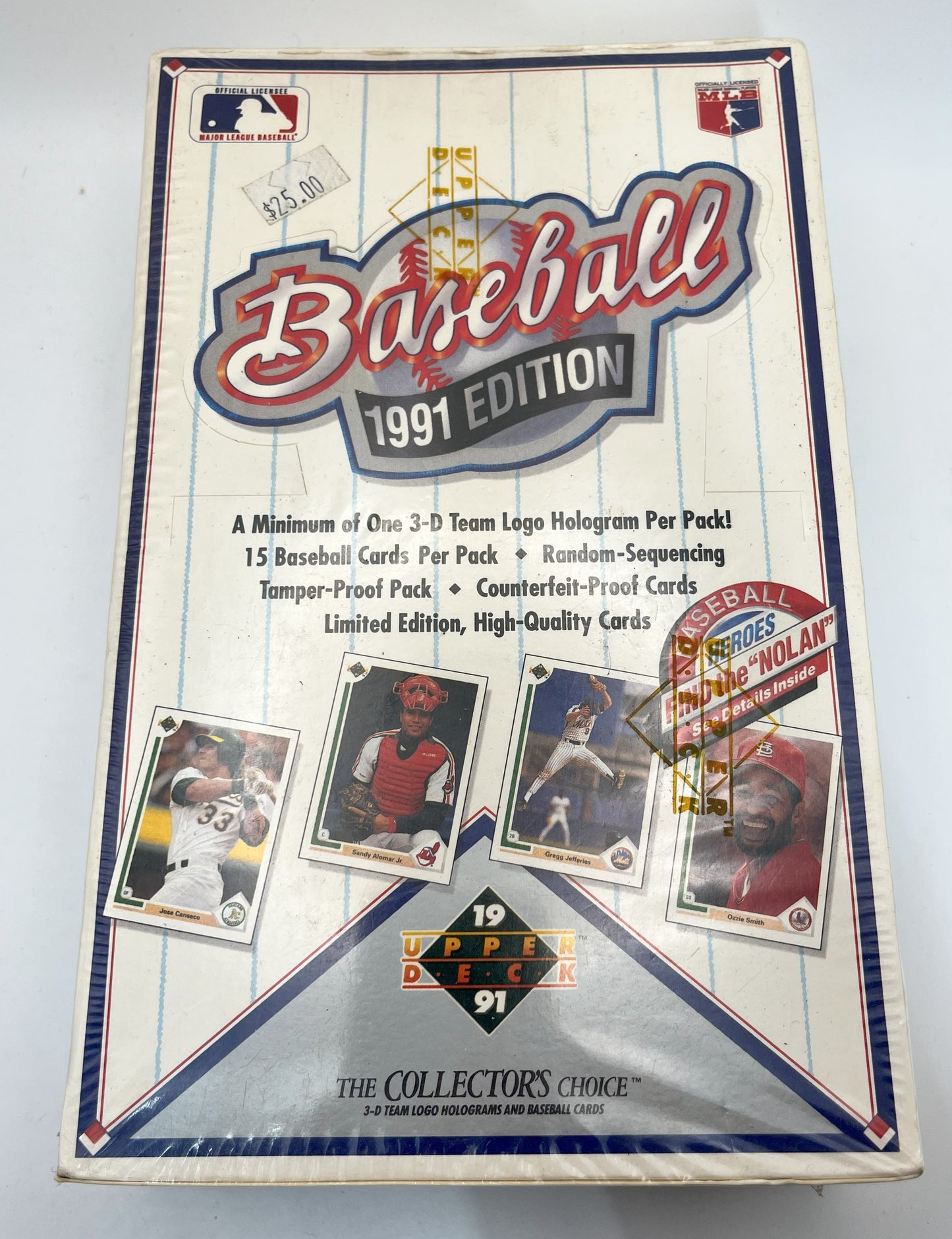 1991 Baseball Upper Deck Box LOW Rare