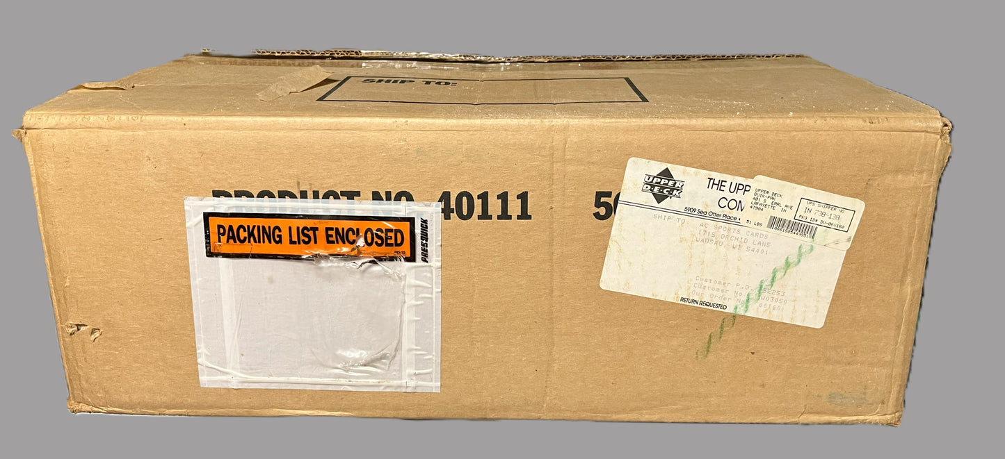1991 Football Upper Deck High Number Series Set CASE