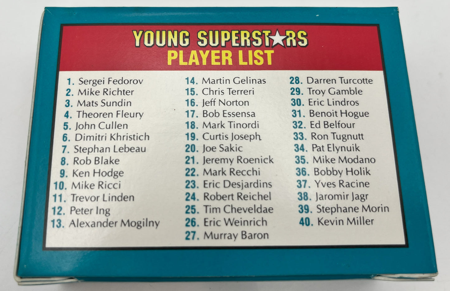 1991 Hockey Score Young Super Stars Set