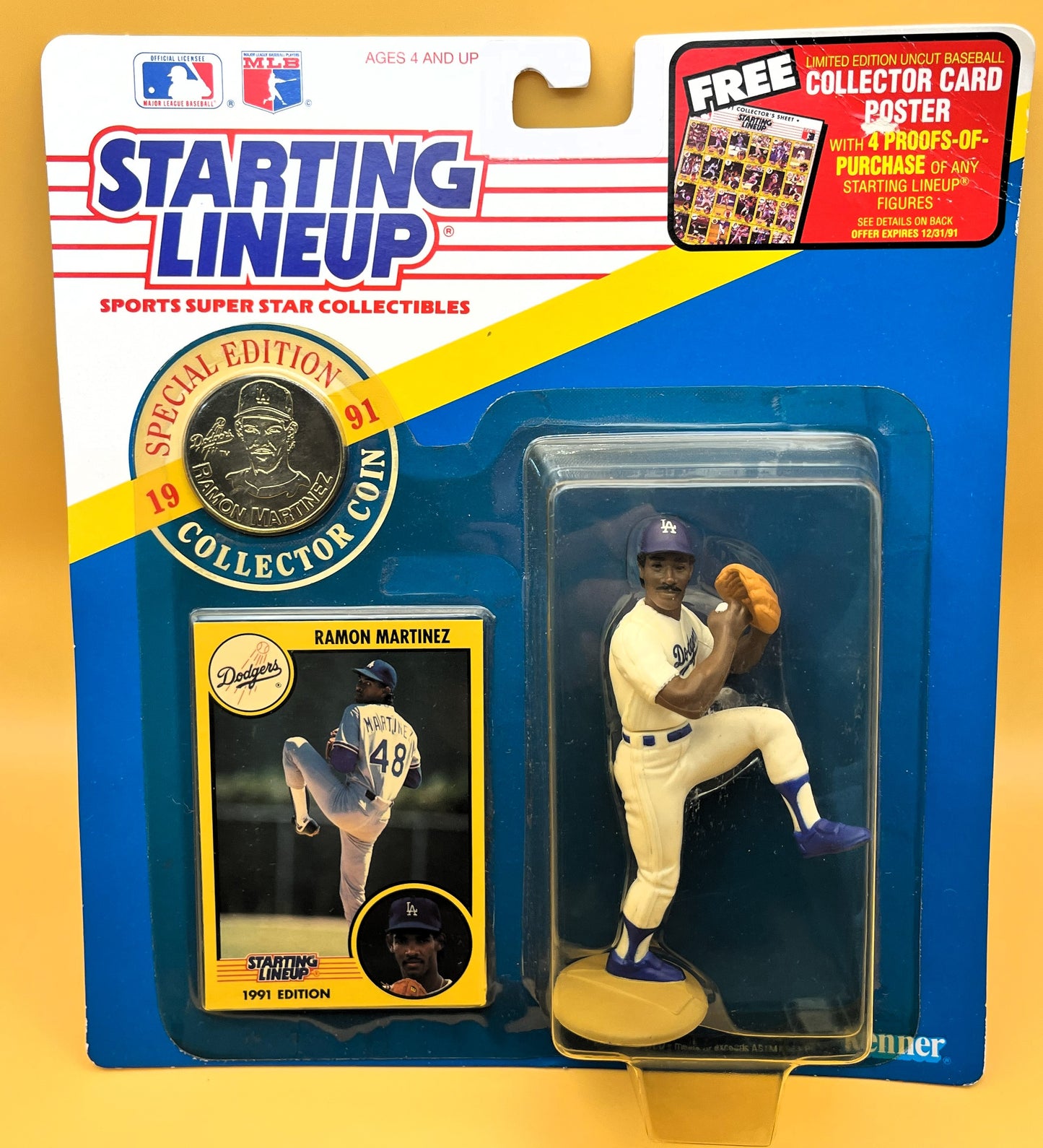 1991 Ramon Martinez Starting Lineup with Card Factory Sealed - Vintage