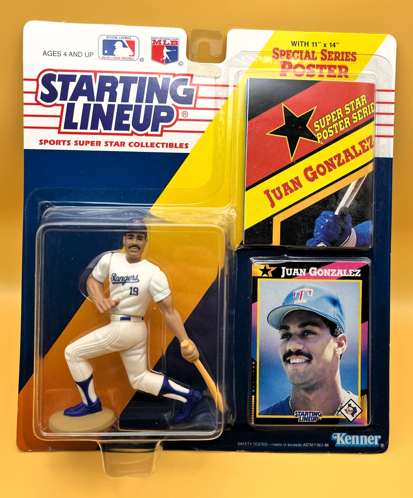 1992 Juan Gonzalez Starting Lineup with Card Factory Sealed - Vintage