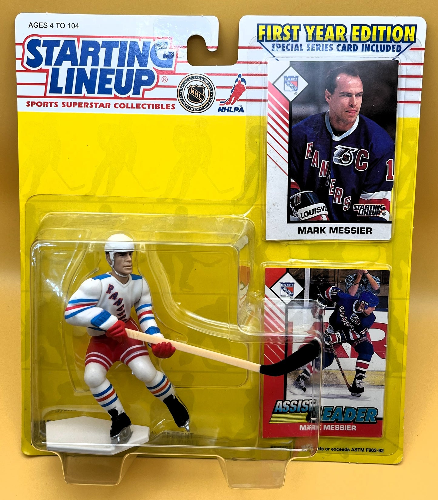 1993 Mark Messier NHL Starting Lineup with Card Factory Sealed - Vintage 1st Year Edition
