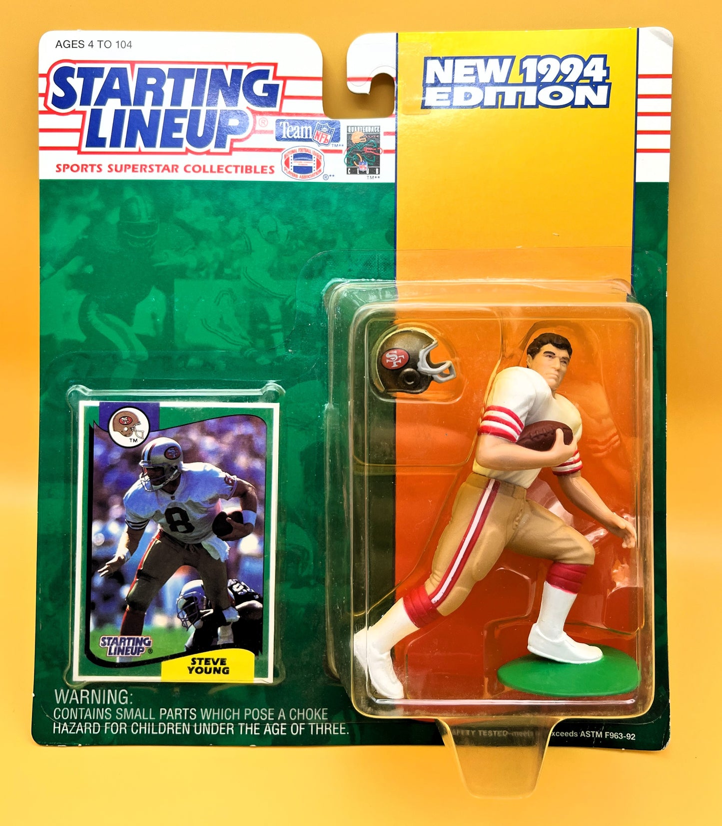 1994 Steve Young Starting Lineup w/ Card Factory Sealed - Vintage