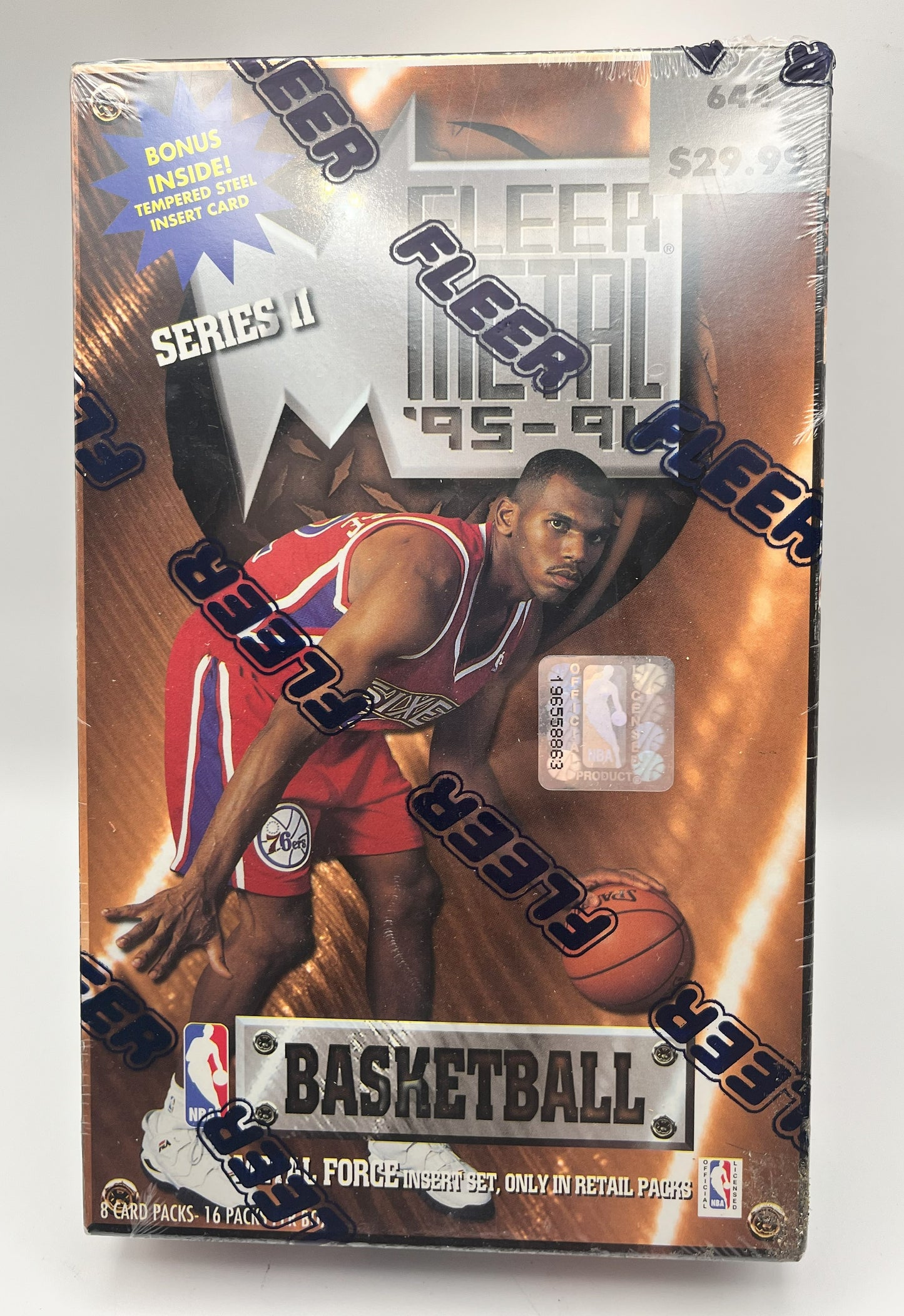 1995-96 Fleer Metal Basketball Series 2 Factory Sealed Box -Rare