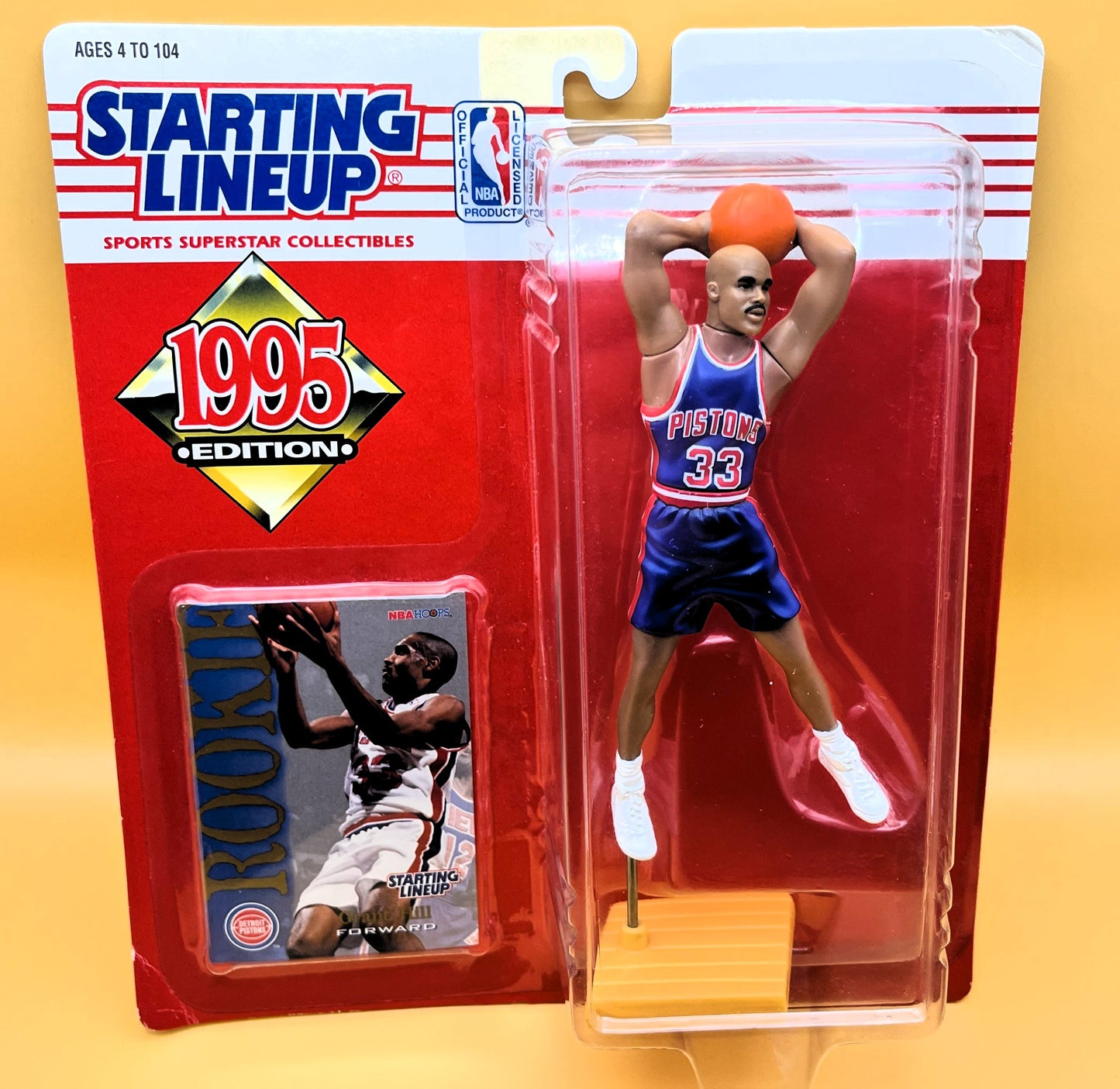 1995 Grant Hill Starting Lineup with Card Rookie Factory Sealed - Vintage