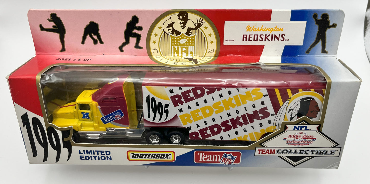 1995 Washington Redskins Matchbox Semi Truck