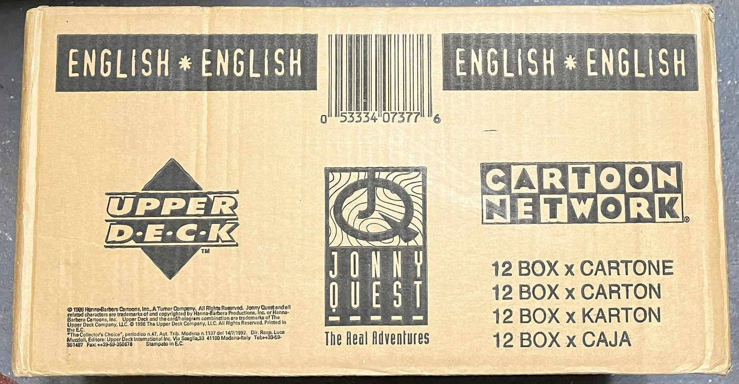 1996 Cartoon Network Upper Deck Jonny Quest 12 Box Case RARE