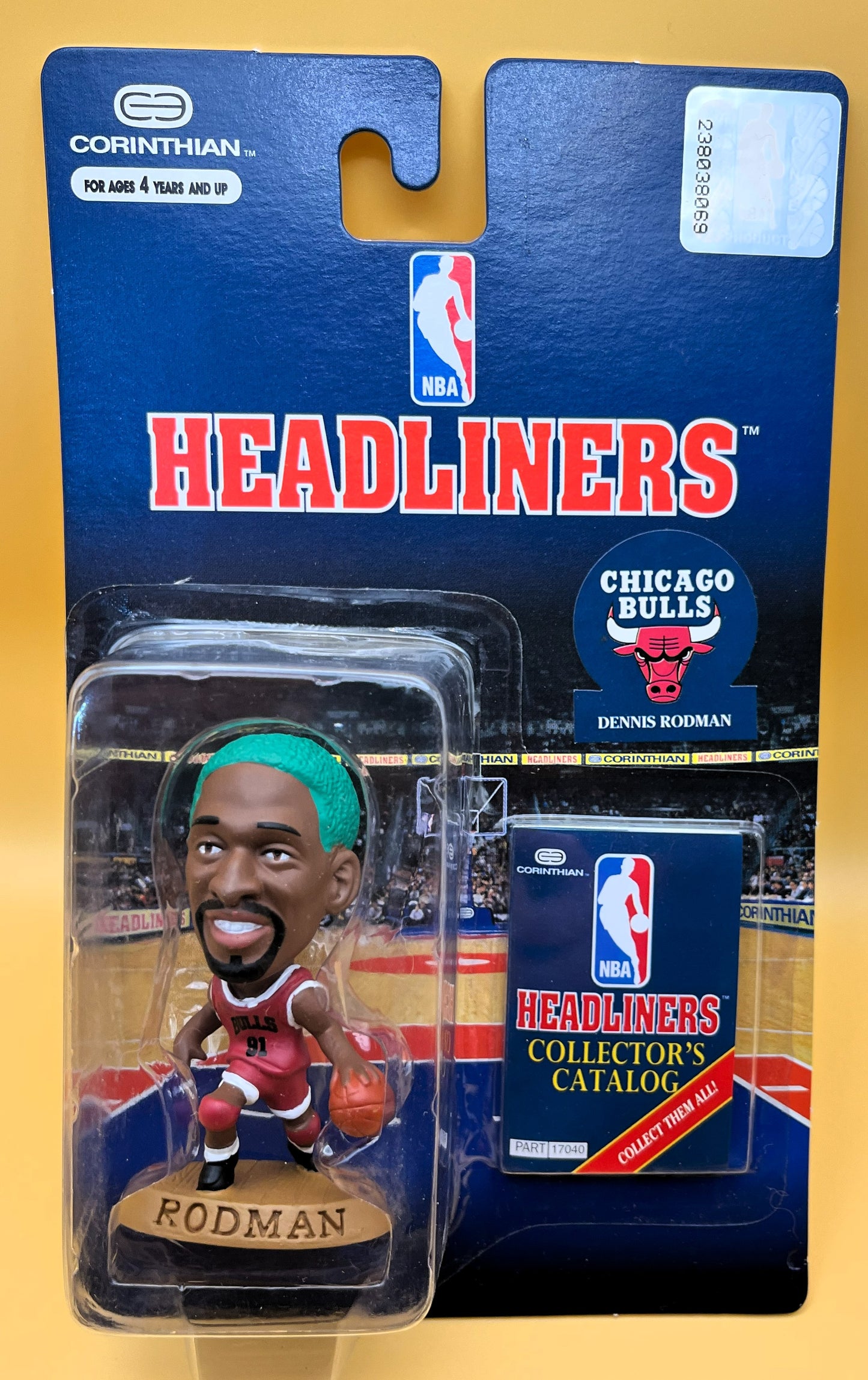 1996 Dennis Rodman Headliner Green Hair