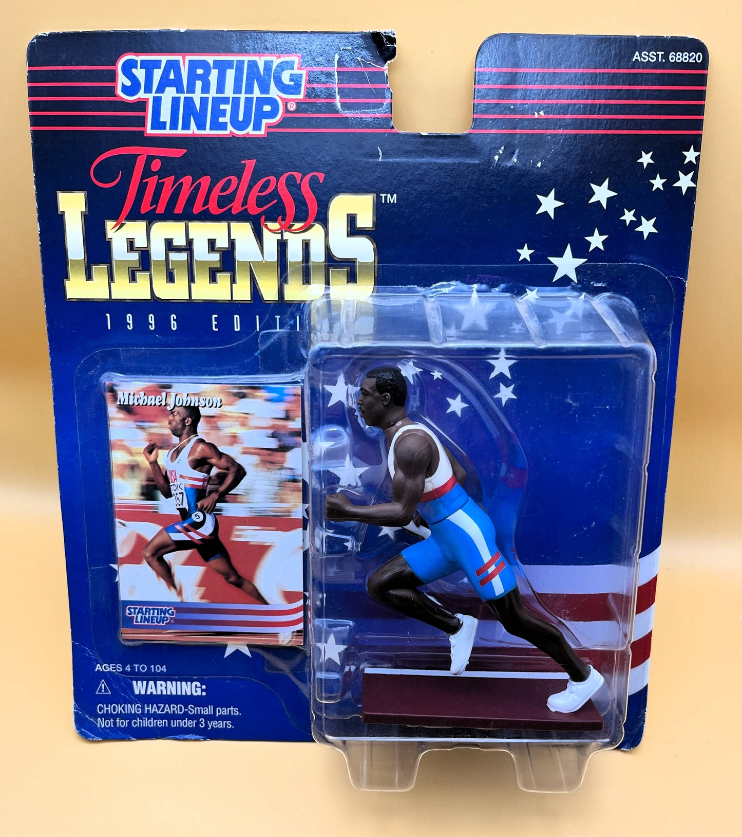 1996 Michael Johnson USA Olympics Timeless Legends Starting Lineup Factory Sealed - Vintage