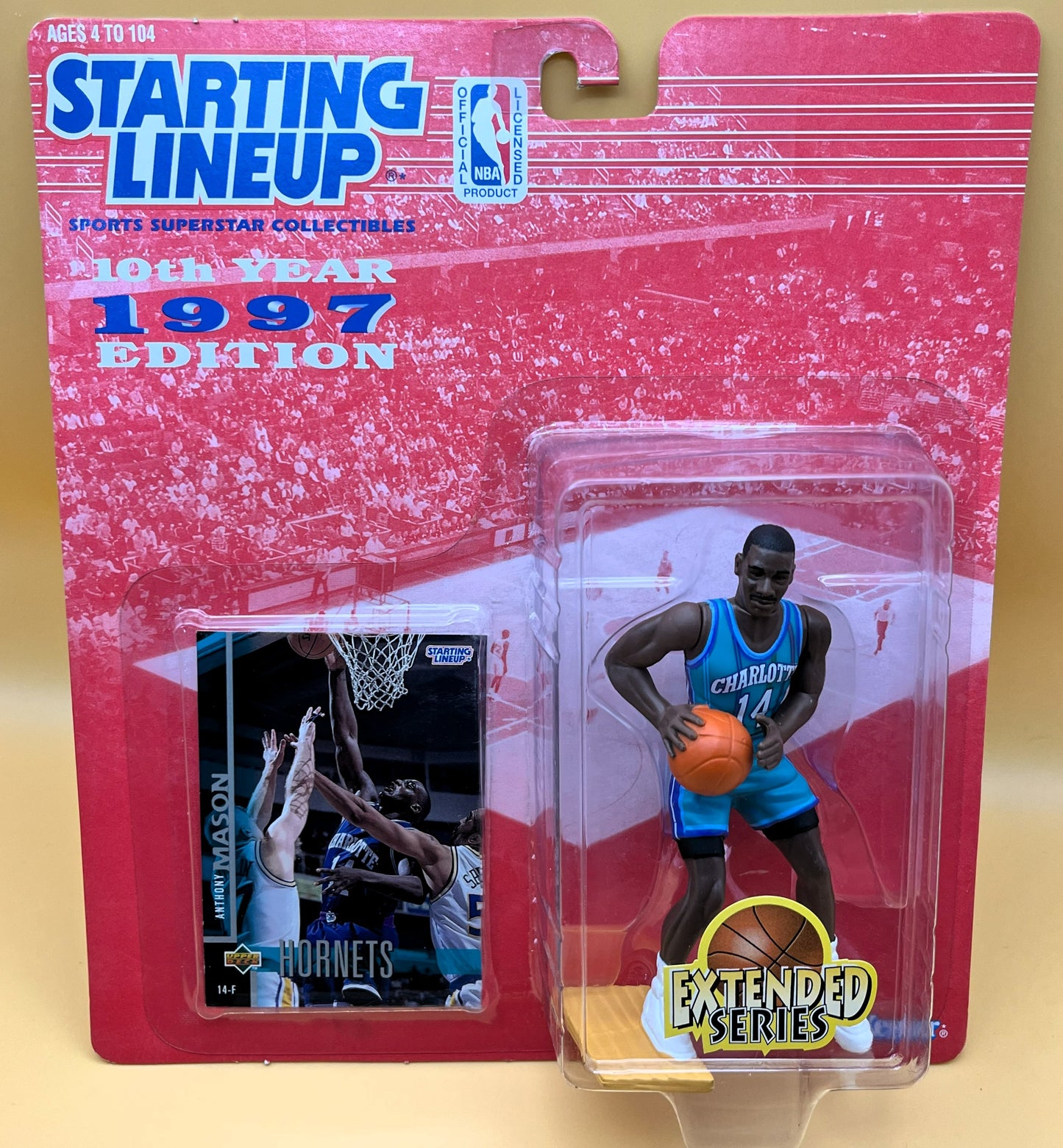 1997 Anthony Mason Starting Lineup w/ Card Extended Series Factory Sealed - Vintage