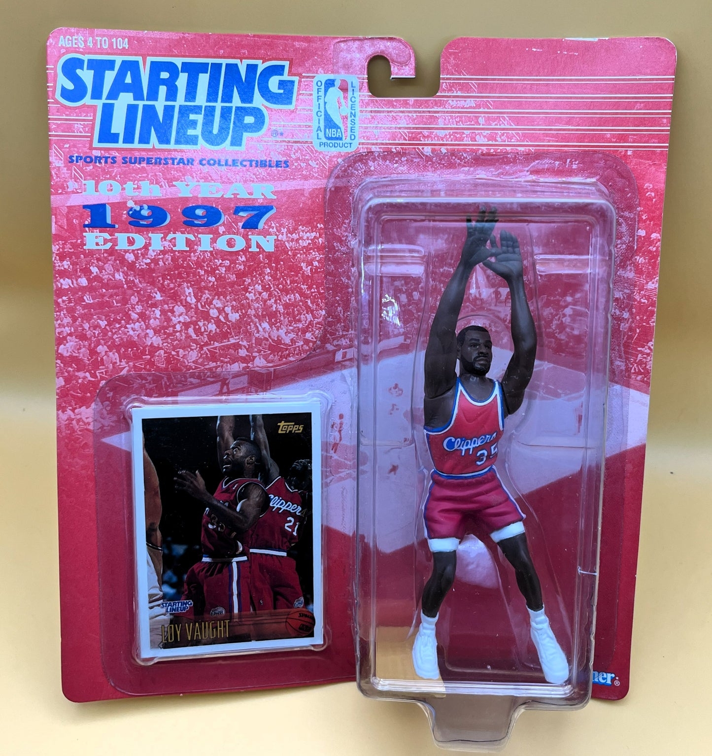 1997 Lou Vaught Starting Lineup w/ Card Factory Sealed - Vintage