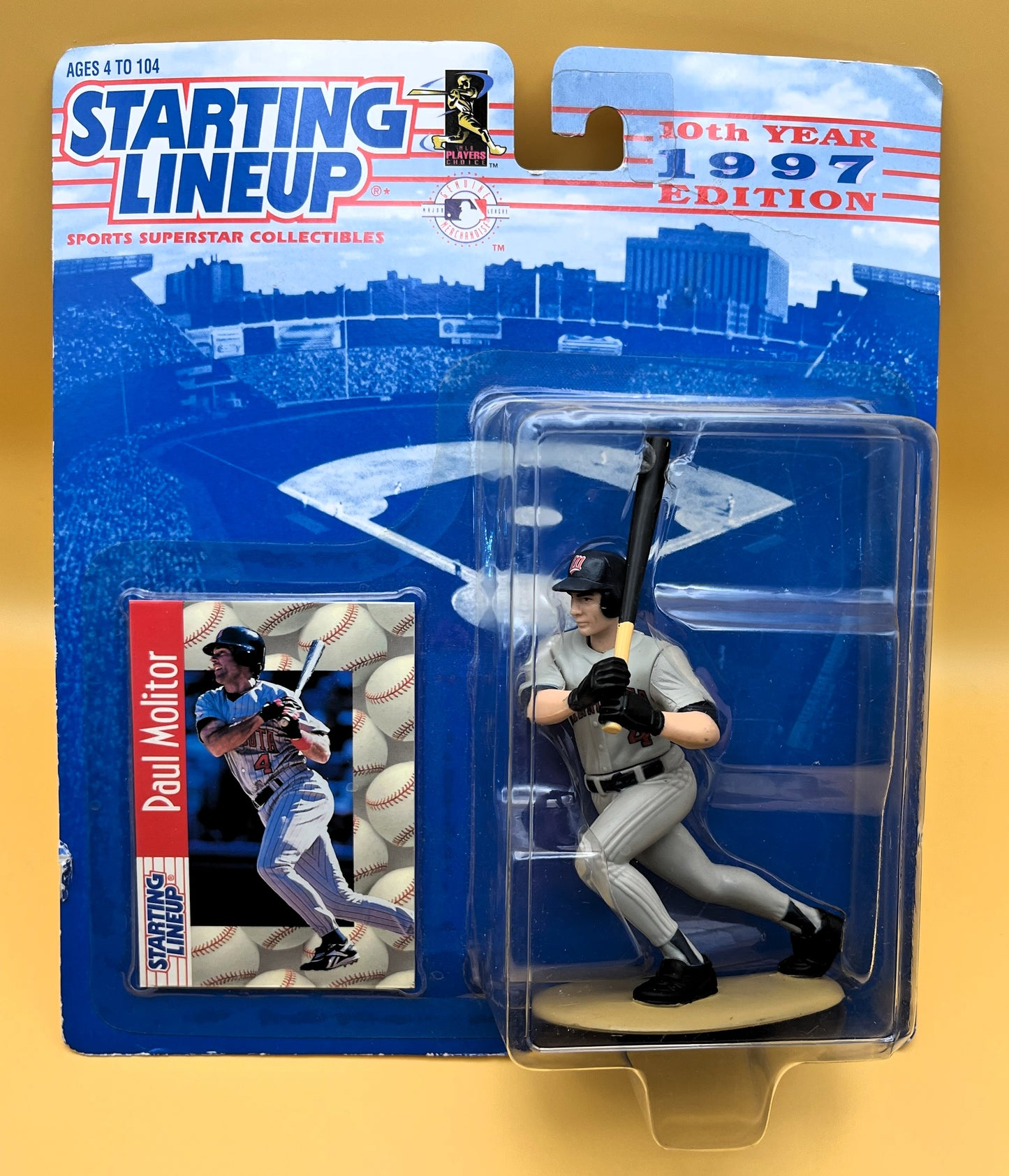 1997 Paul Molitor Starting Lineup with Card Factory Sealed - Vintage
