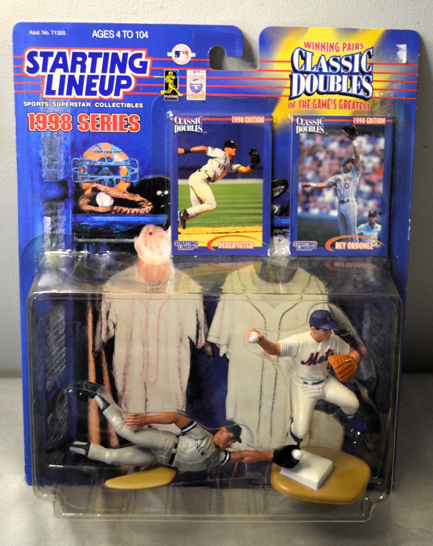 1998 Derek Jeter Rey Ordonez Classic Doubles Starting Lineup with Card Factory Sealed - Vintage
