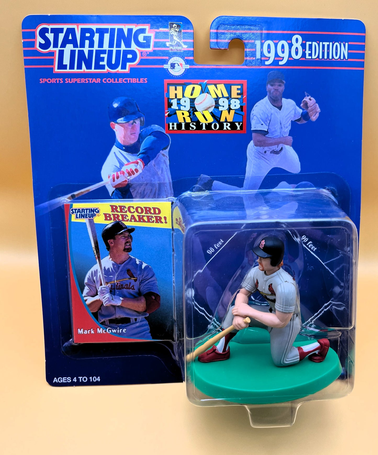 1998 Mark McGwire Starting Lineup w/ Card Home Run History Factory Sealed - Vintage