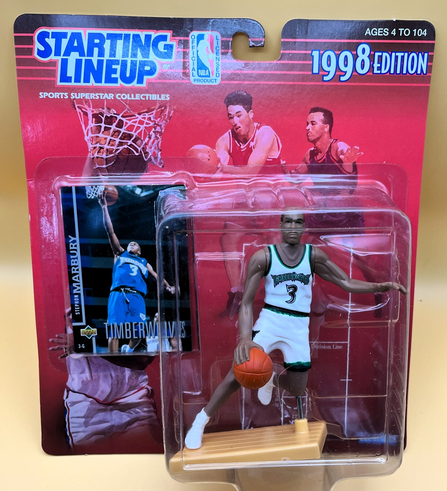 1998 Stephan Marbary Starting Lineup with Card Factory Sealed - Vintage