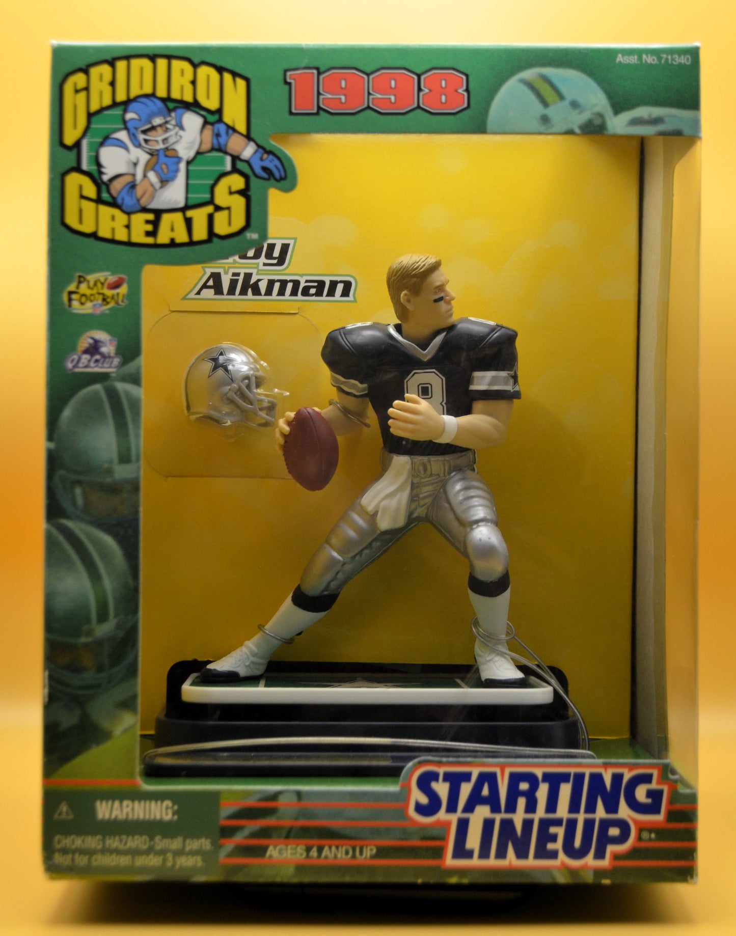 1998 Troy Aikman GridIron Great Starting Lineup Factory Sealed - Vintage