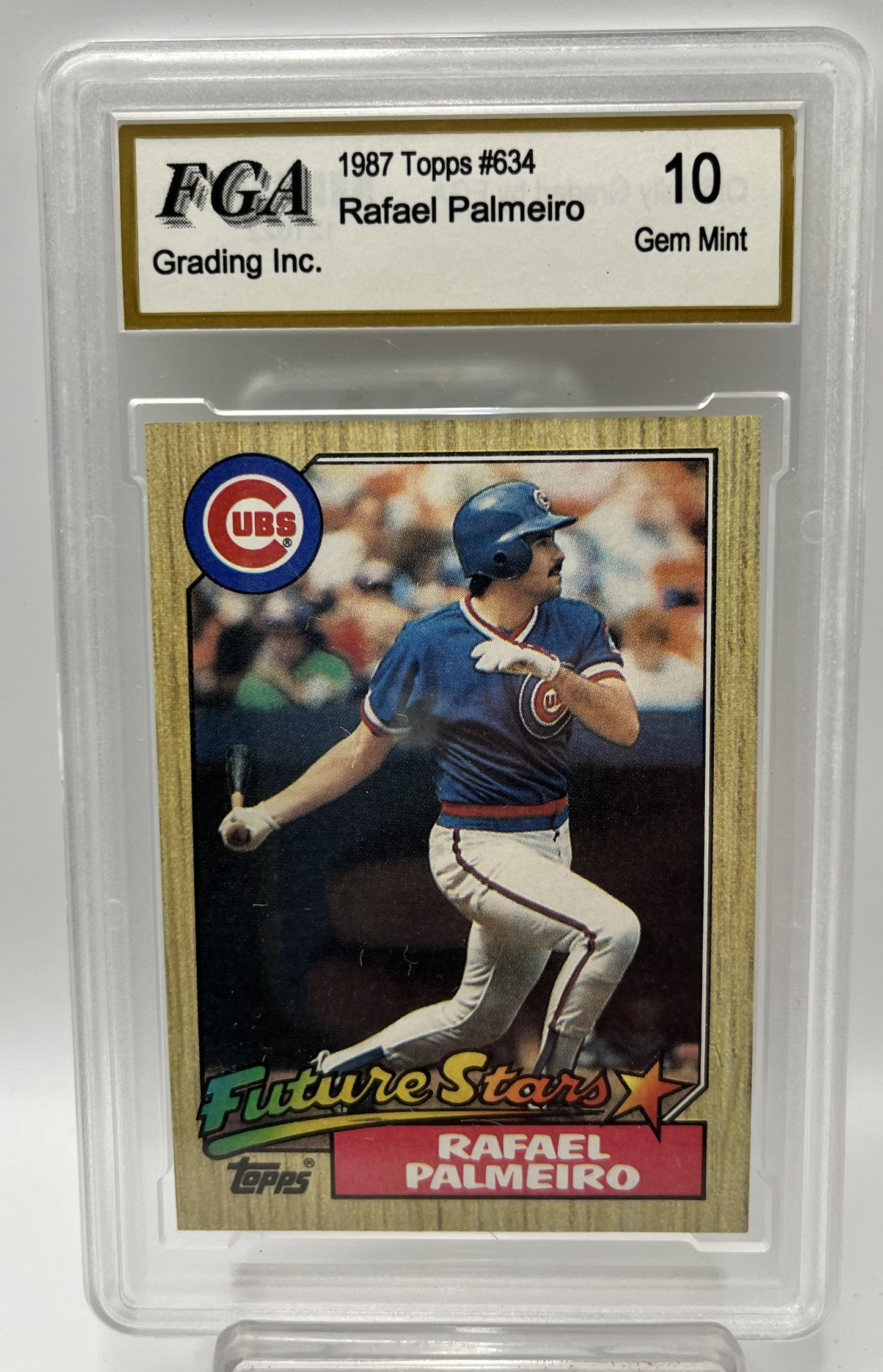 1987 Rafael Palmeiro Topps #634 Rookie Graded Gem Mint 10