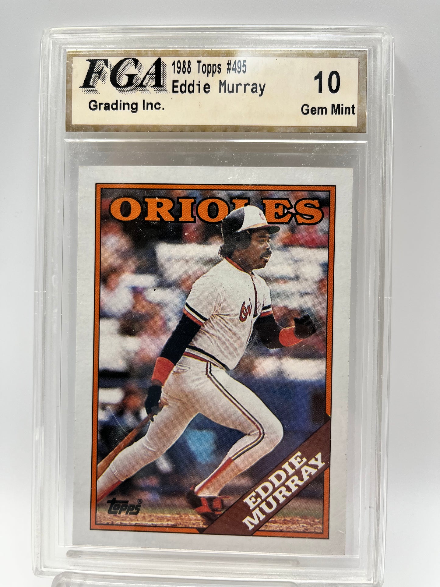 1988 Eddie Murray Topps Tiffany #495 Graded Gem Mint 10