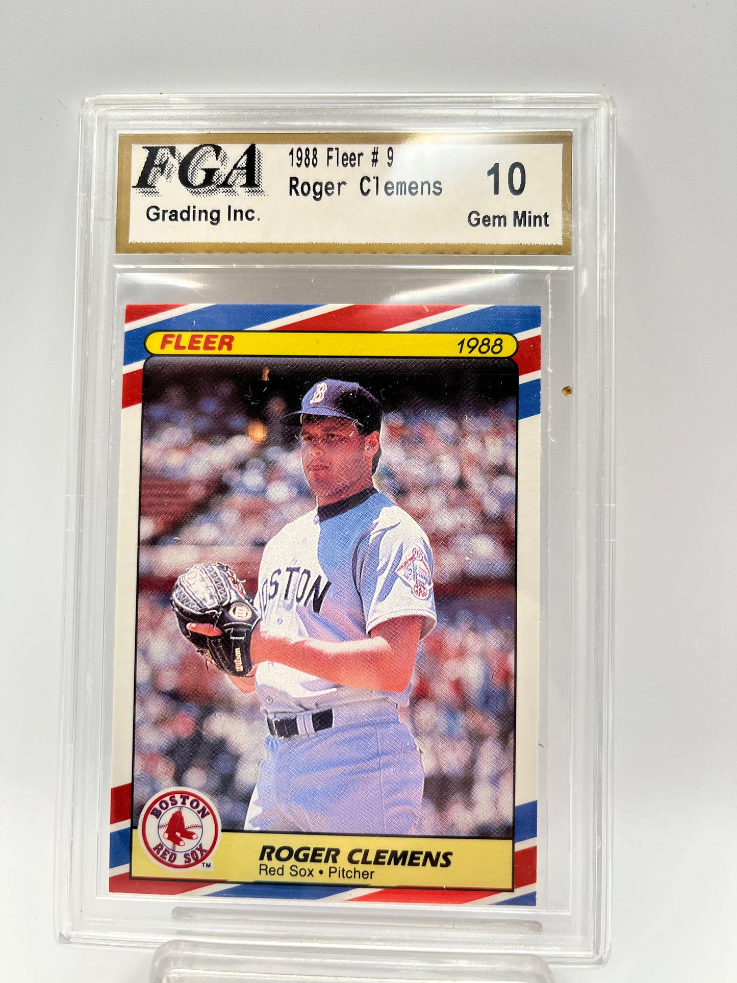 1988 Roger Clemens Fleer #9 Graded Gem Mint 10