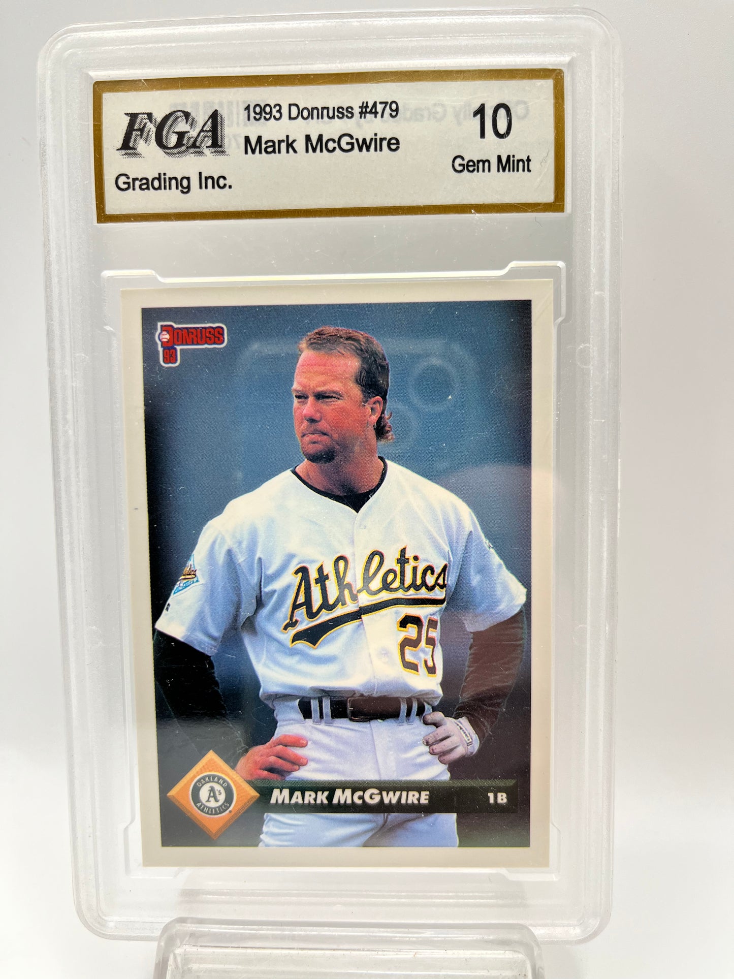 1993 Mark McGwire Donruss #479 Graded Gem Mint 10