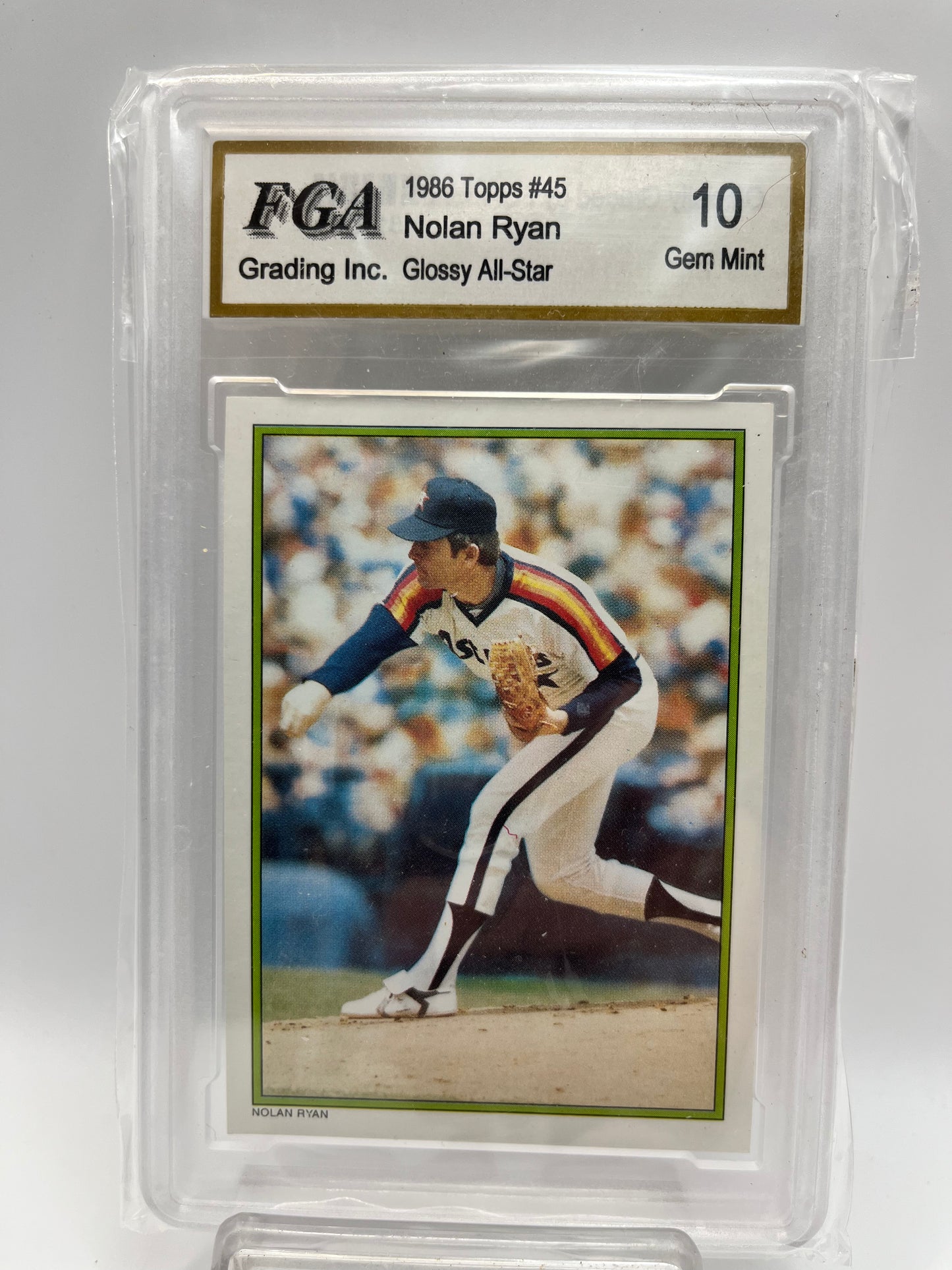 1986 Nolan Ryan Topps Glossy #45 Graded Gem Mint 10