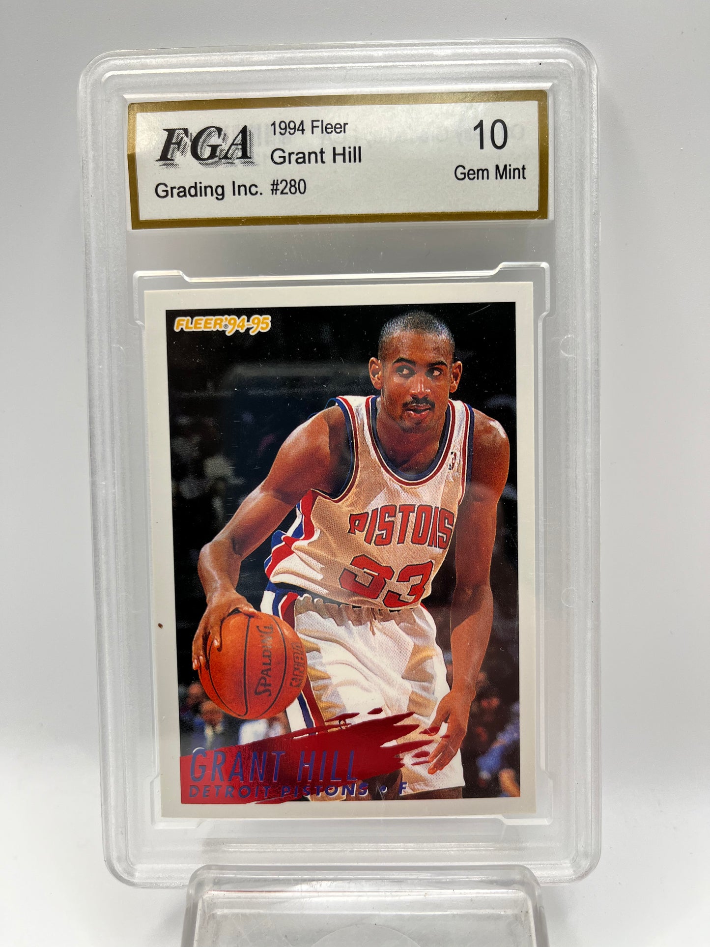 1994-95 Grant Hill Fleer #280 Rookie Graded Gem Mint 10