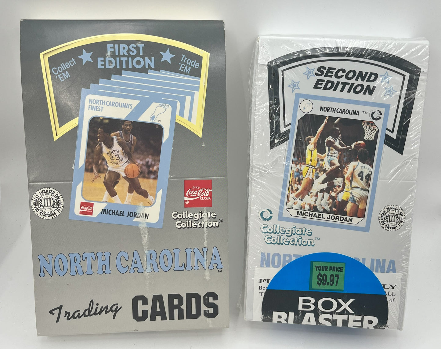 1989 North Carolina Michael Jordan Collegiate Collection 1st & 2nd Edition Set
