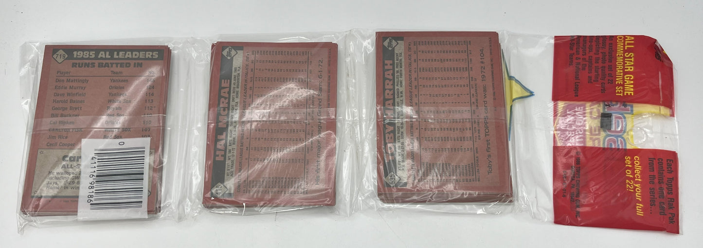 1985 Baseball Topps Rack Pack