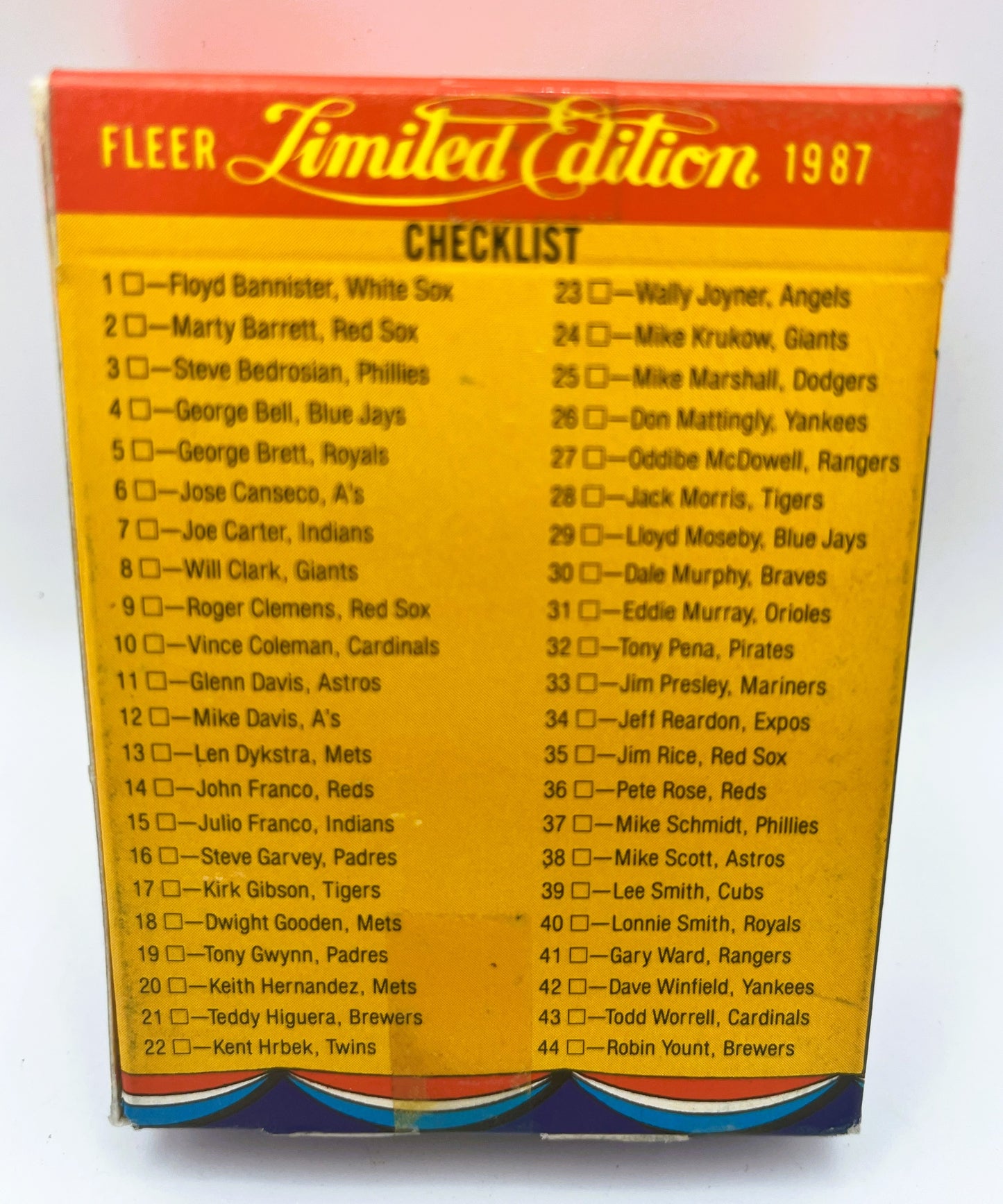 1987 Baseball Fleer Superstar Set