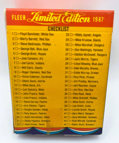 1987 Baseball Fleer Superstar Set
