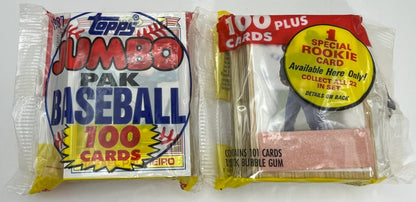 1987 Baseball Topps Jumbo Cello Pack -Bonds Bo Jackson