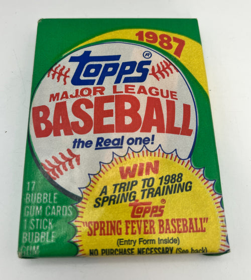 1987 Baseball Topps Wax Pack