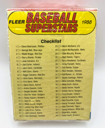 1988 Baseball Fleer Superstars Set