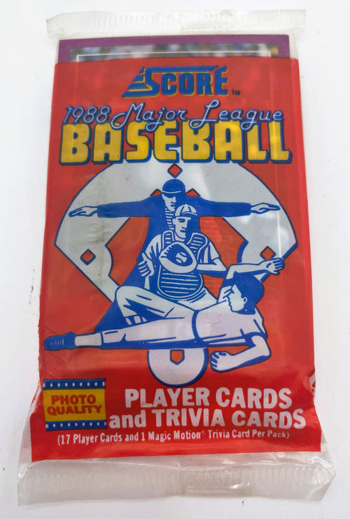 1988 Baseball Score Cello Pack
