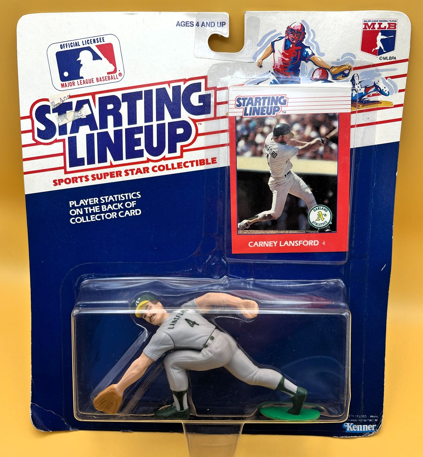 1988 Carney Lansford Starting Lineup with Card Factory Sealed - Vintage 1st Year