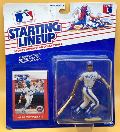 1988 Darryl Strawberry Starting Lineup with Card Factory Sealed - Vintage 1st Year