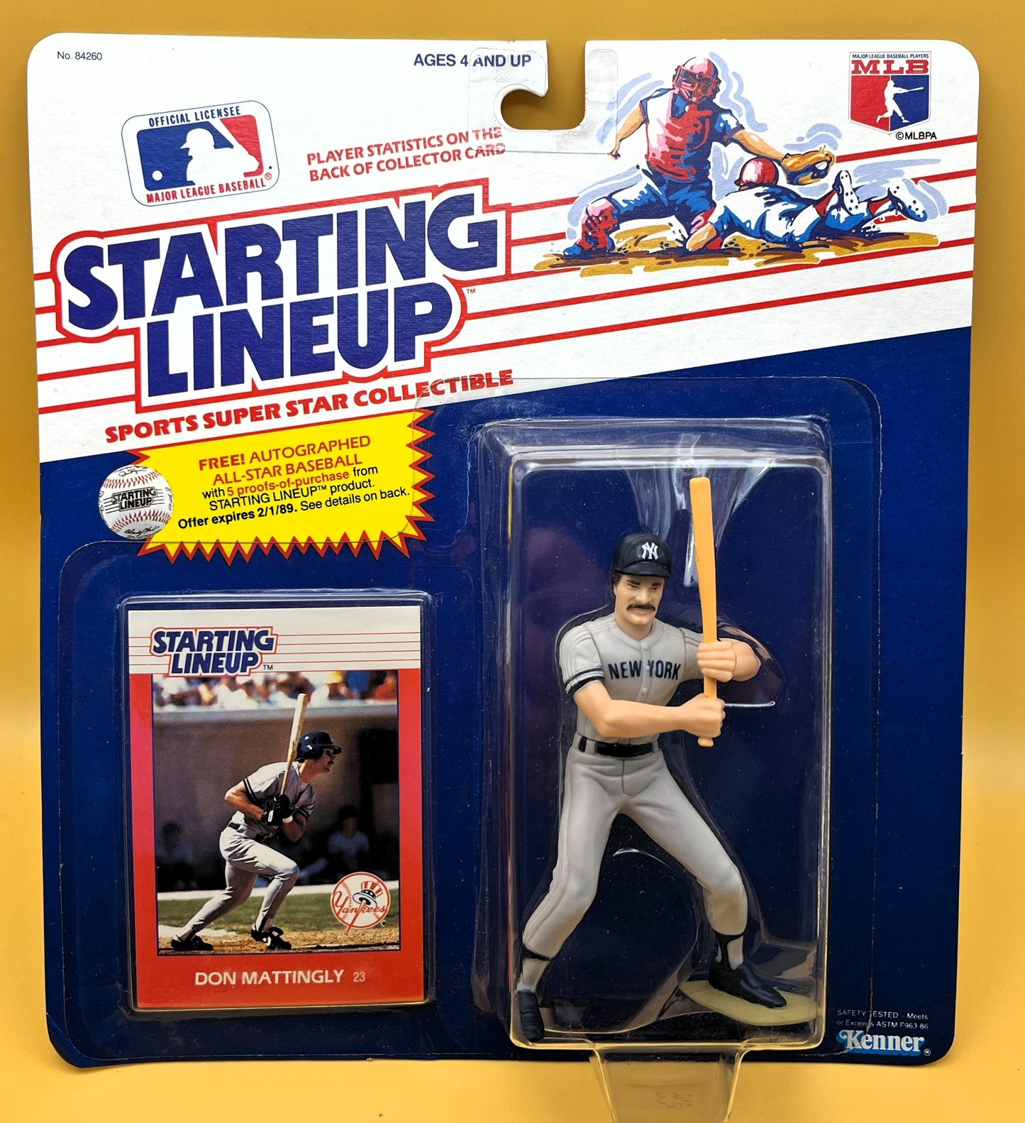 1988 Don Mattingly Starting Lineup with Card Factory Sealed - Vintage 1st Year