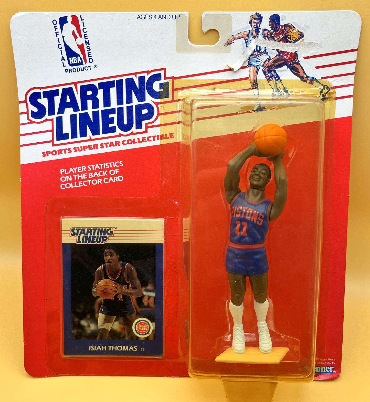 1988 Isiah Thomas Starting Lineup with Card NBA Factory Sealed - Vintage 1st Year
