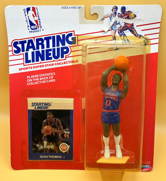 1988 Isiah Thomas Starting Lineup with Card NBA Factory Sealed - Vintage 1st Year