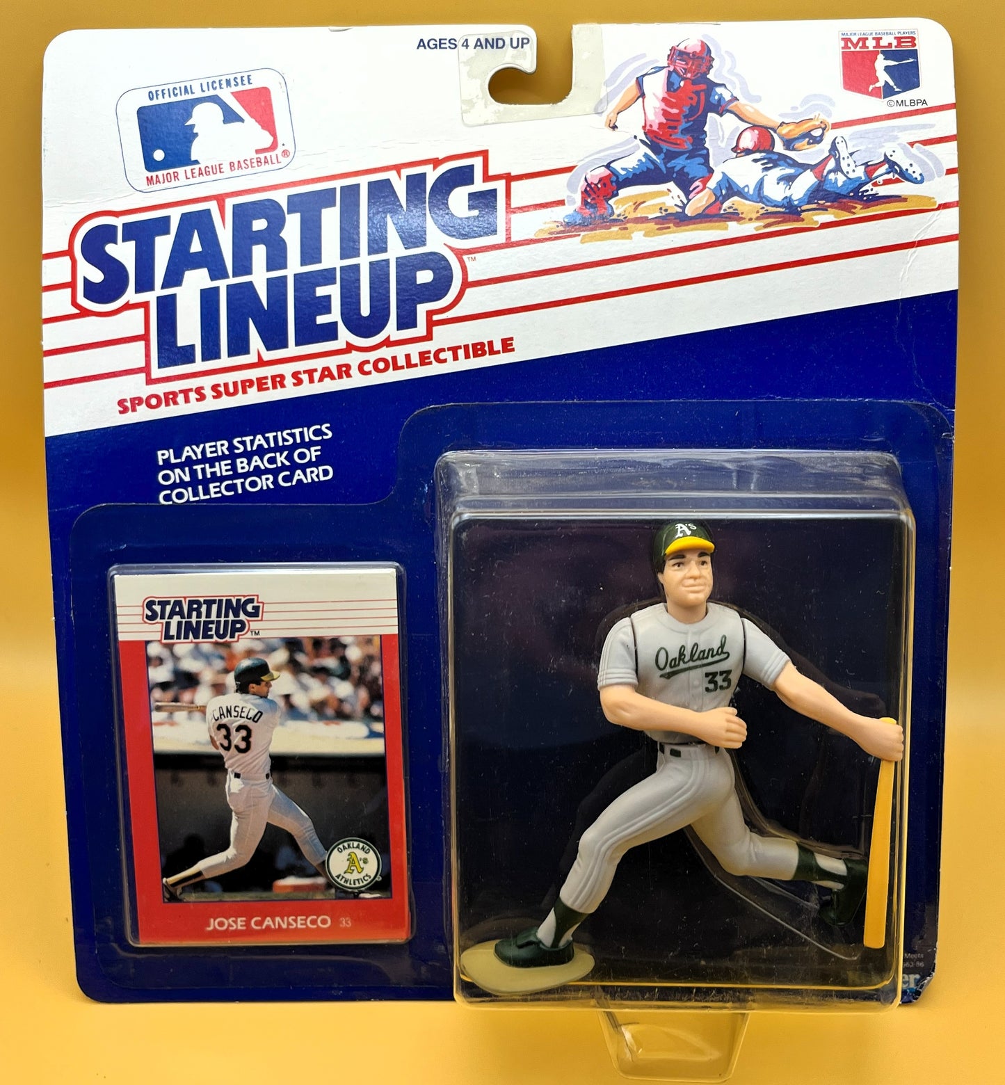 1988 Jose Canseco Starting Lineup with Card Factory Sealed - Vintage 1st Year
