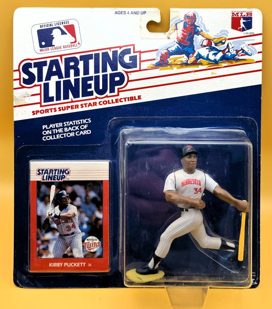 1988 Kirby Puckett Starting Lineup with Card Factory Sealed - Vintage 1st Year