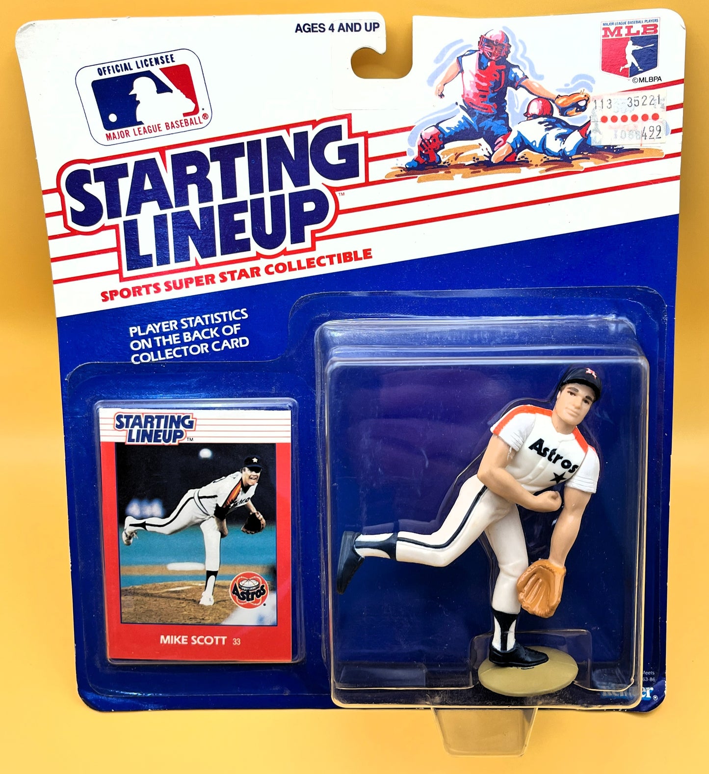 1988 Mike Scott Starting Lineup with Card Factory Sealed - Vintage 1st Year