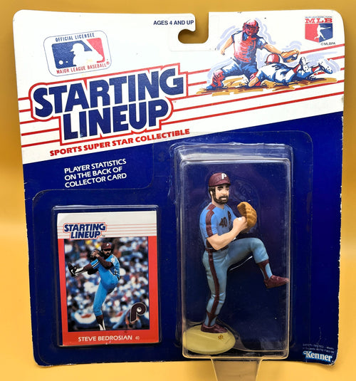1988 Steve Bedrosian Starting Lineup with Card Factory Sealed - Vintage 1st Year