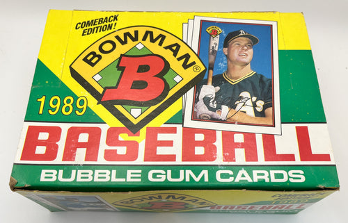 1989 Baseball Bowman Wax Box