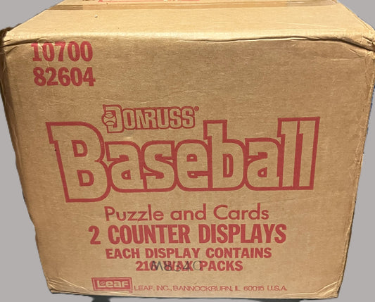 1989 Baseball Donruss Counter Display Case
